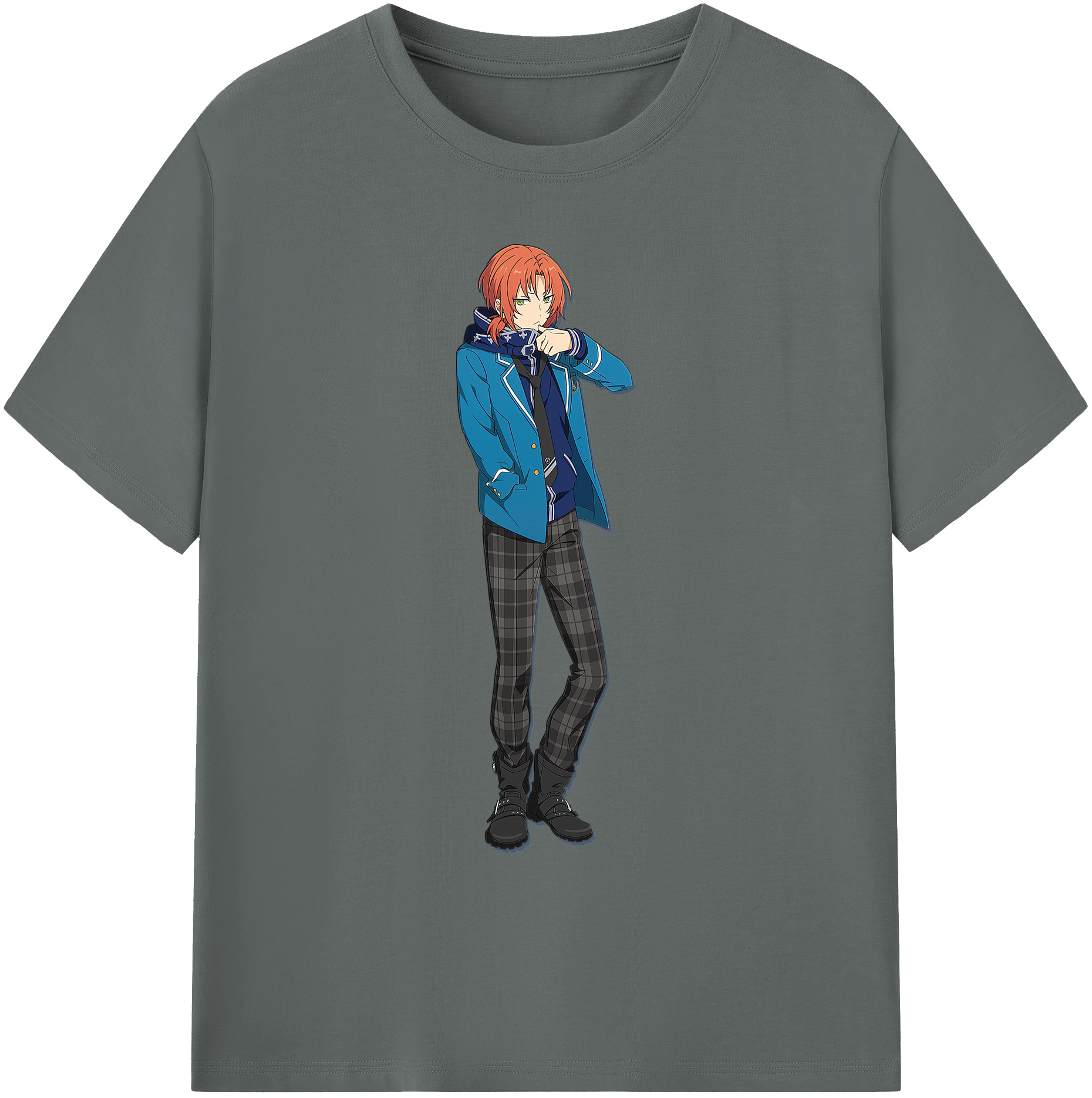 （画像用） あんさんぶるスターズ! Ensemble Stars 綿100％ メンズ半袖Tシャツ｜肌触りやわらか＆通気性